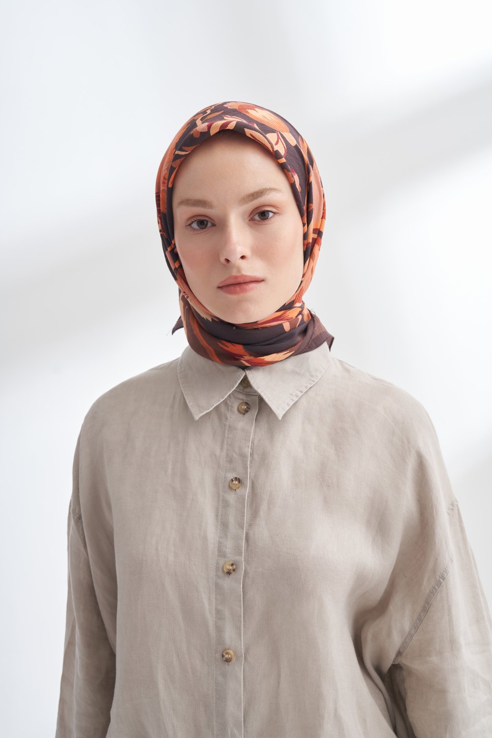 ROSELLE DESEN THE TENCEL EDIT EŞARP  - ACI KAHVE