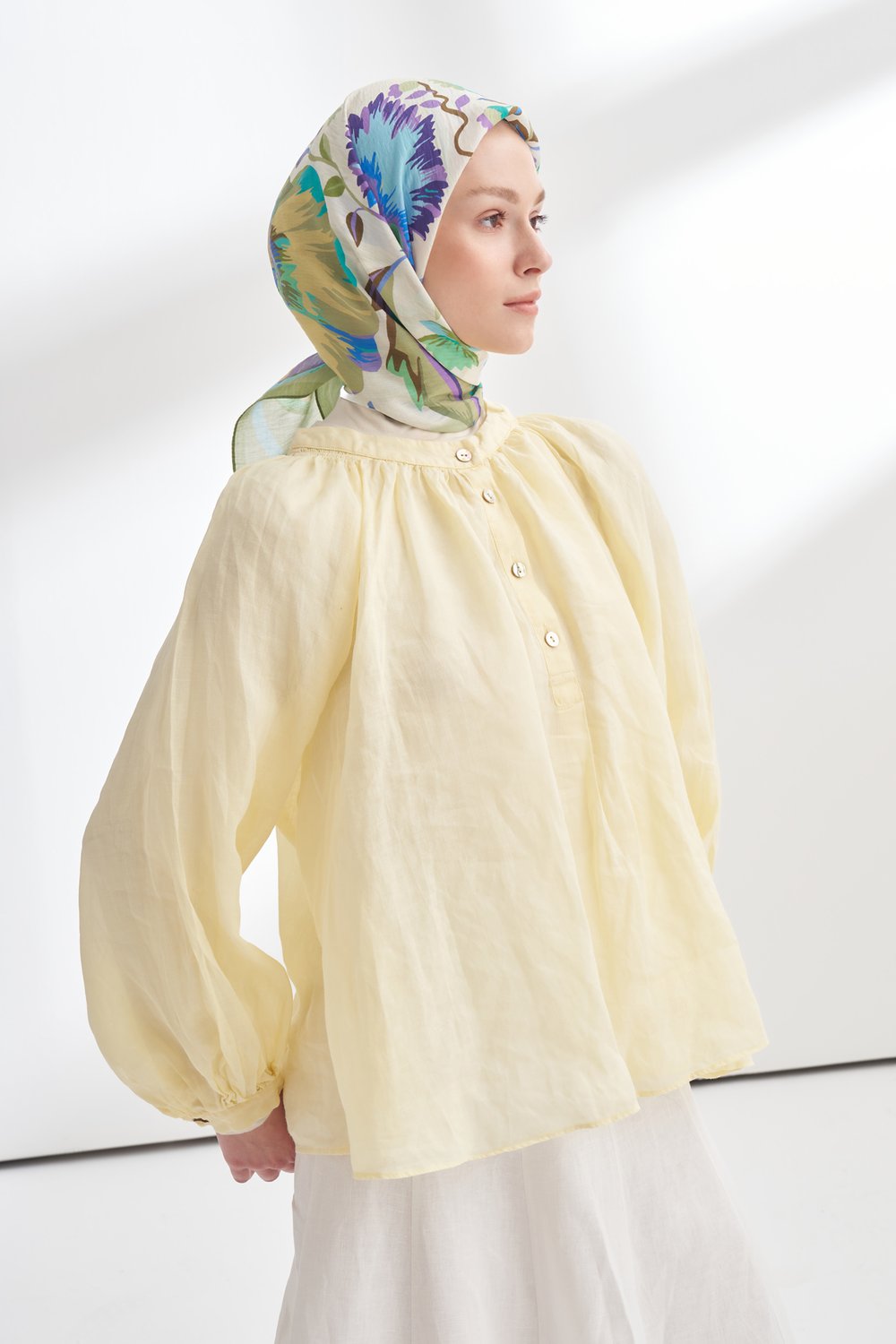 ROSELLE DESEN THE TENCEL EDIT EŞARP  - KETEN YEŞİLİ