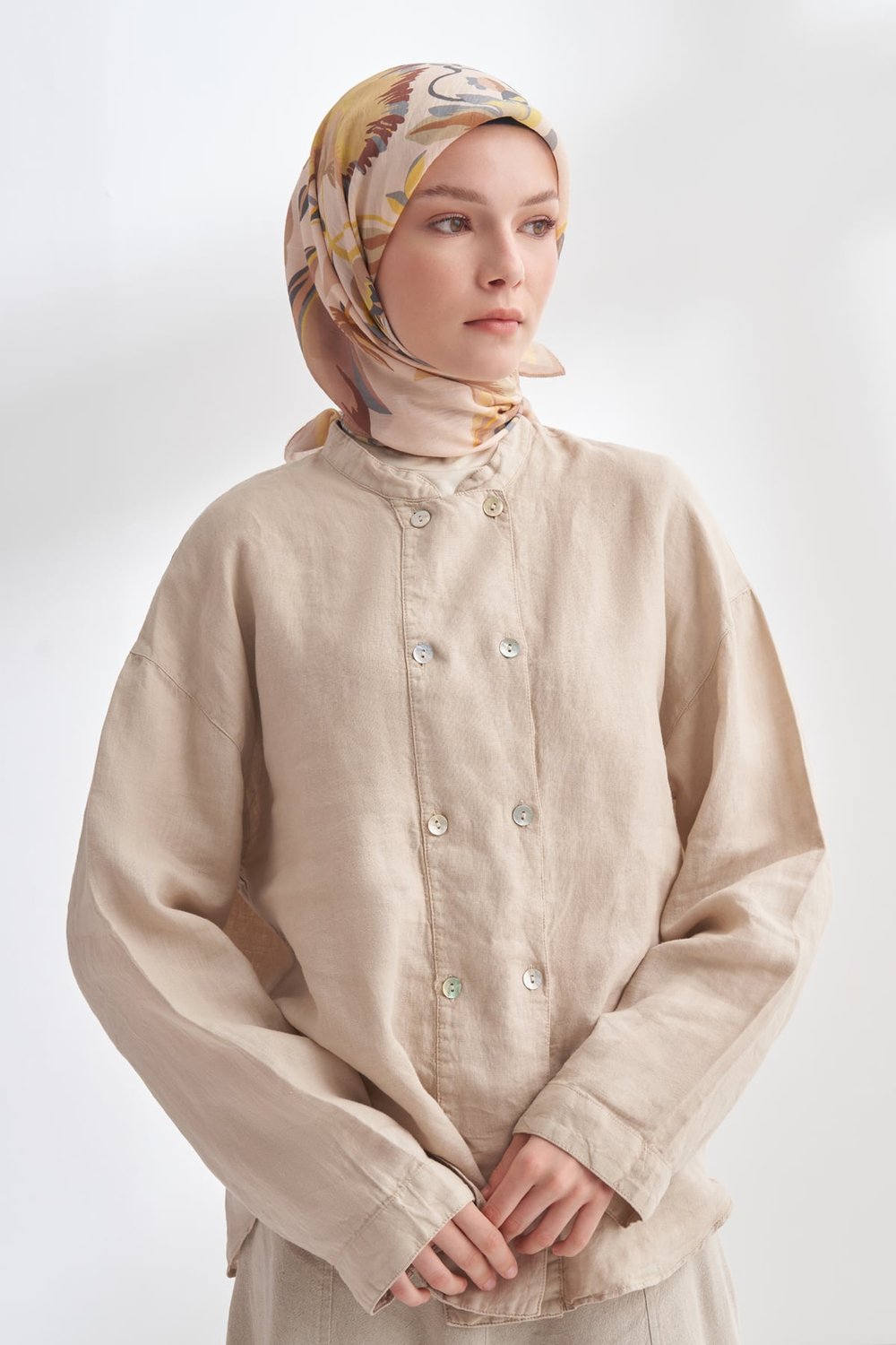 ROSELLE DESEN THE TENCEL EDIT EŞARP  - VİZON