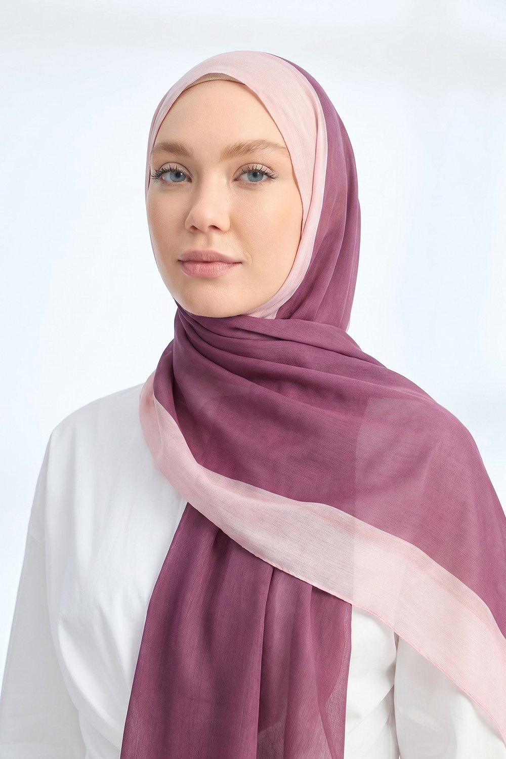 SOFT BLUSH FLOŞ VİSKON ŞAL - GÜL KURUSU