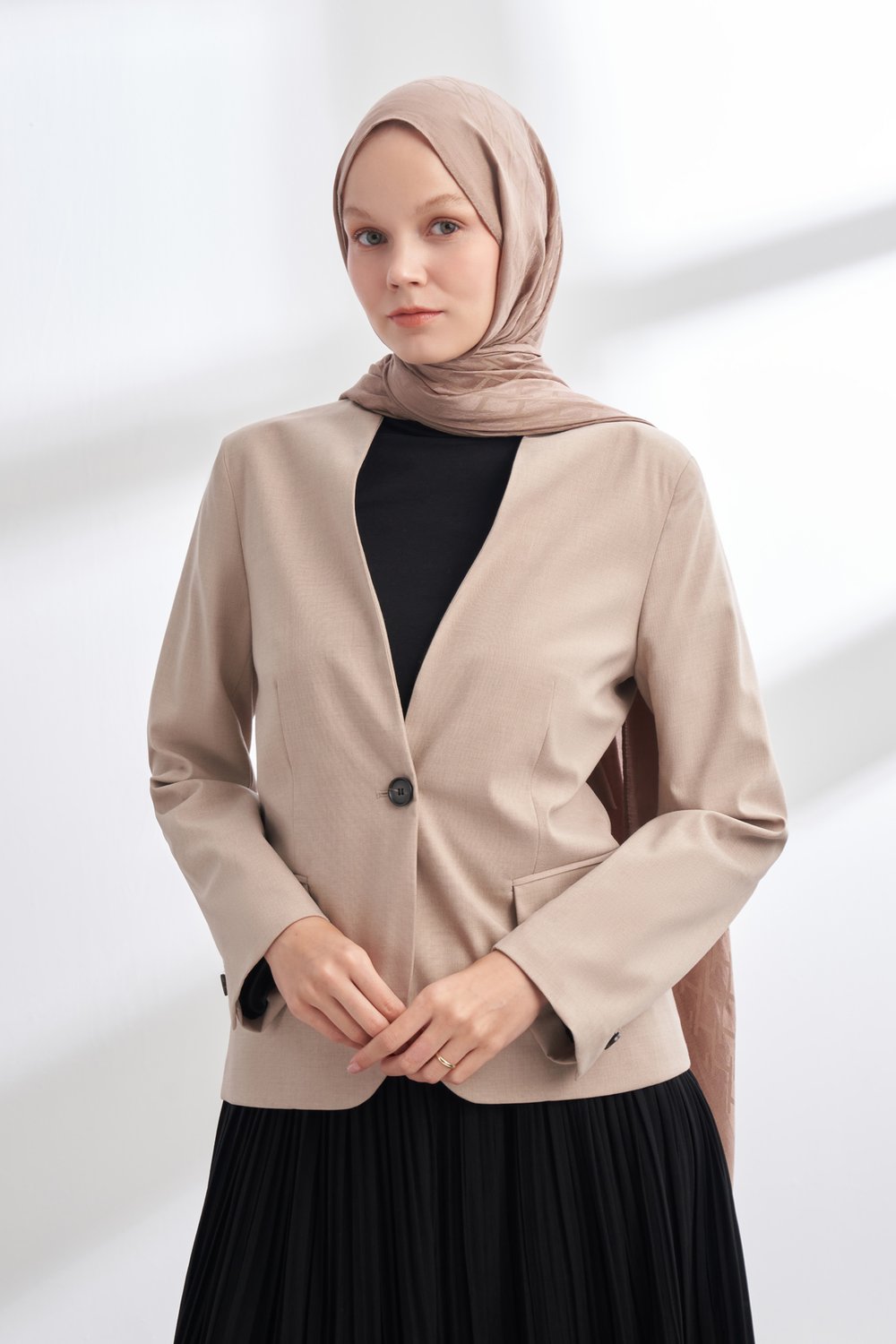 SOLEA JAKAR NORA DESEN ŞAL - VİZON