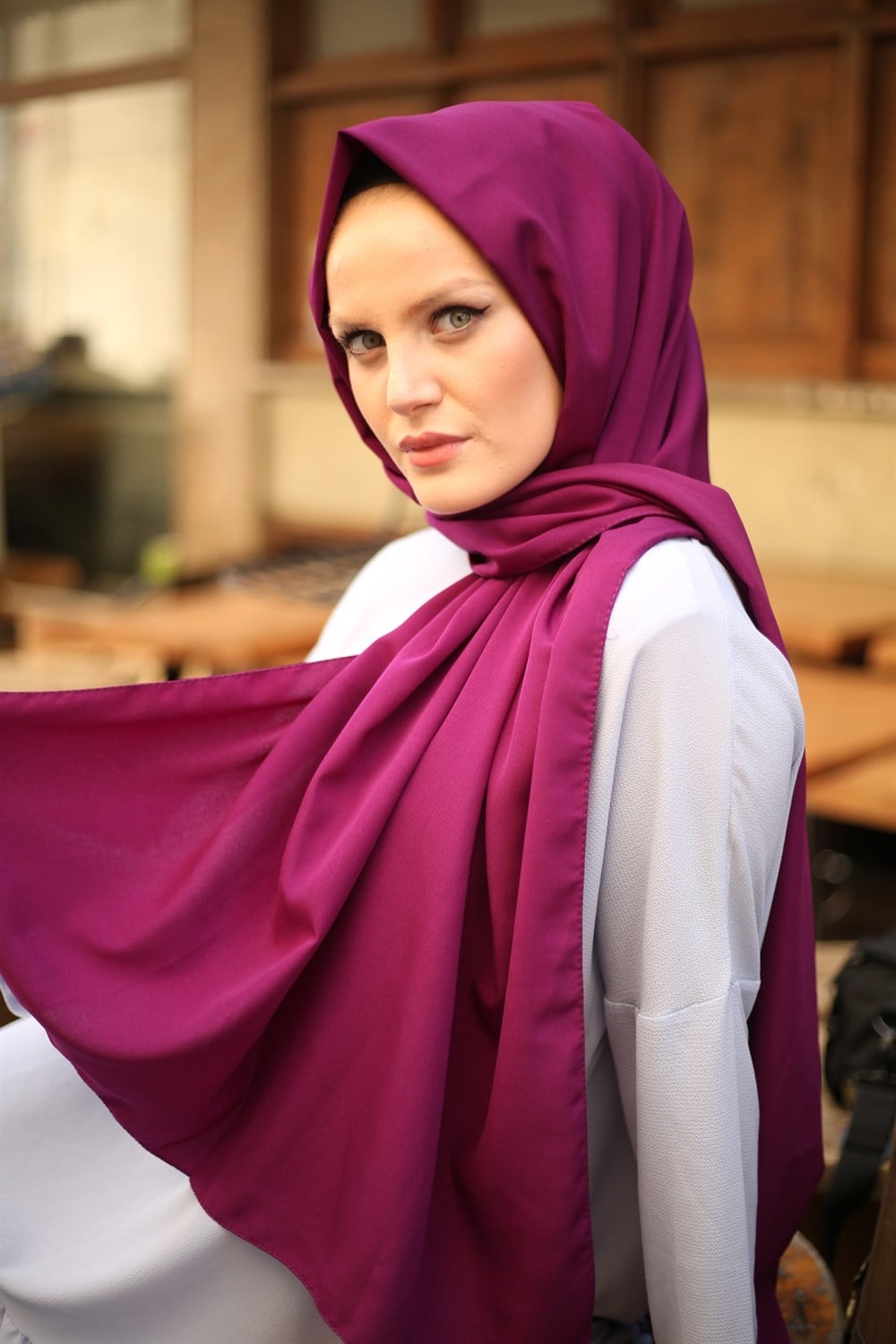 STELLA MEDİNE İPEĞİ ŞAL MAGENTA