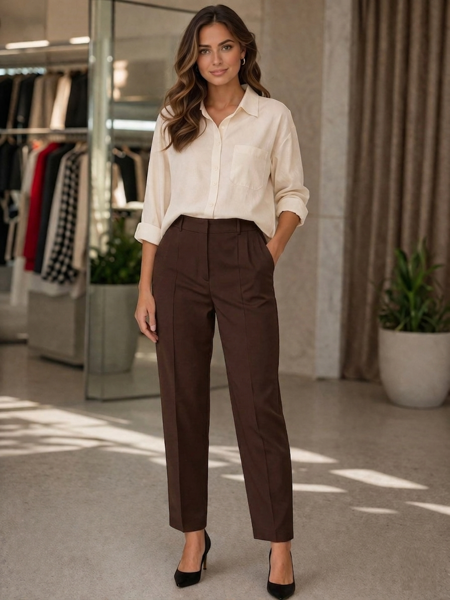 PantolonMy Style Pins Yüksek Bel Kadın PantolonMY STYLE472710622