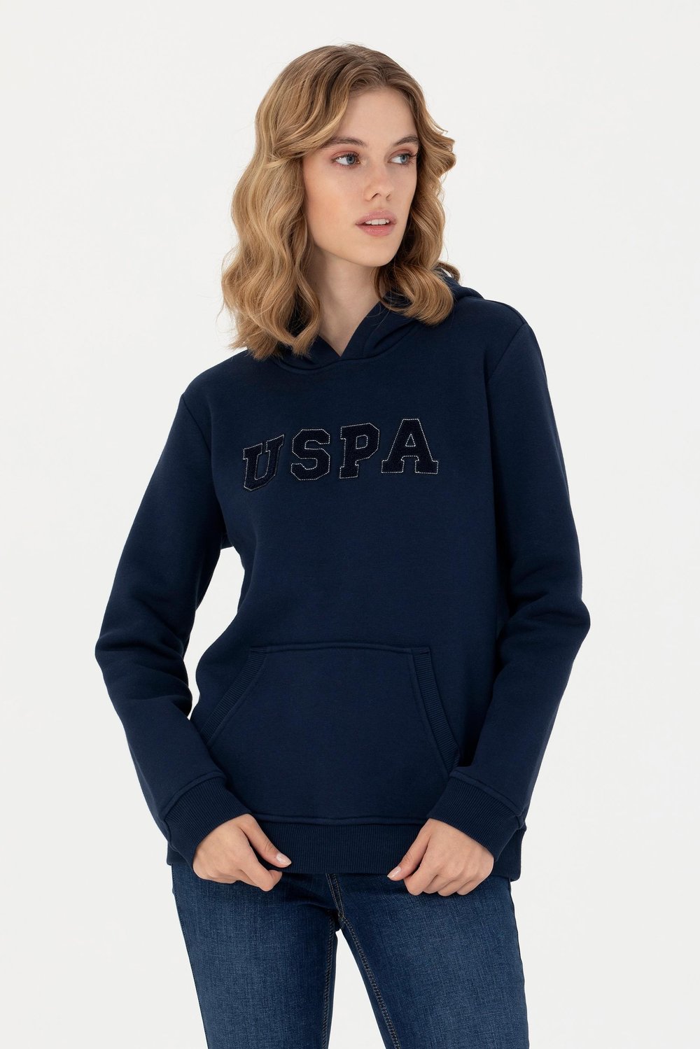 2026 KIŞUS POLO ASSN Renkli Logo Detaylı Kısa Kapüşonlu Kadın SweatshirtU.S. Polo Assn.494451939202