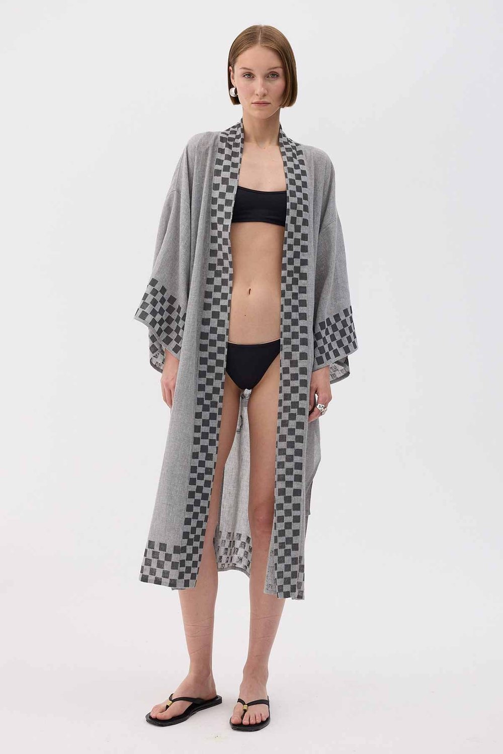 Dama Desenli Kimono