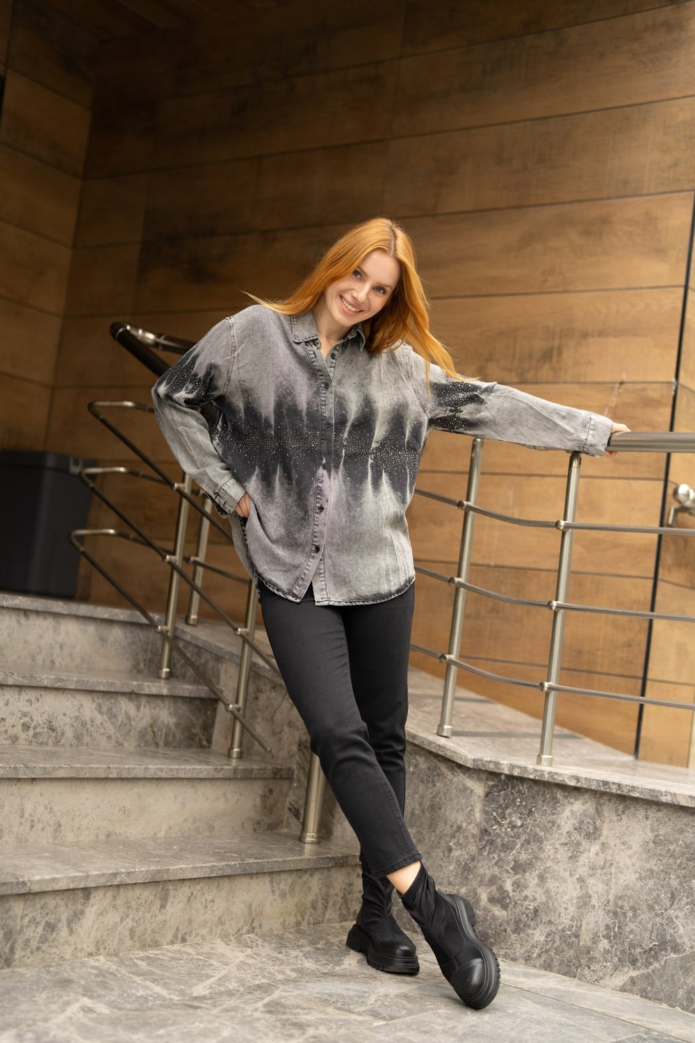 Geniş Kesim  Likralı Jeans Pantolon