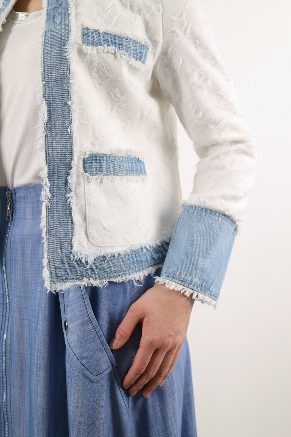 Jeans Biyeli Ceket