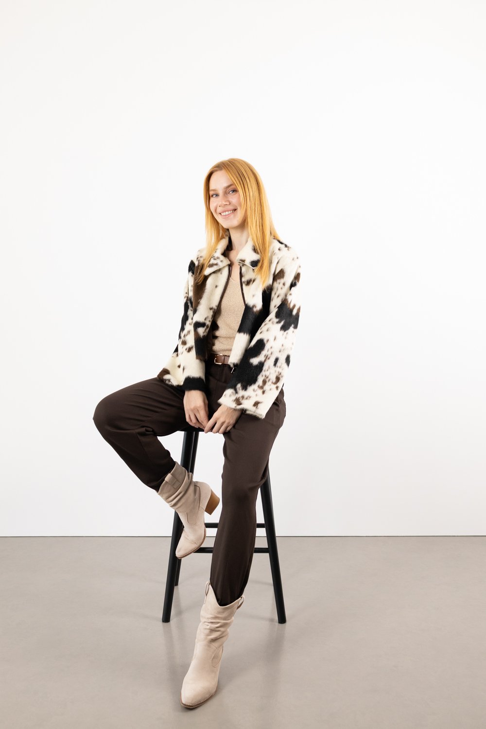 Leopar Desen Ceket