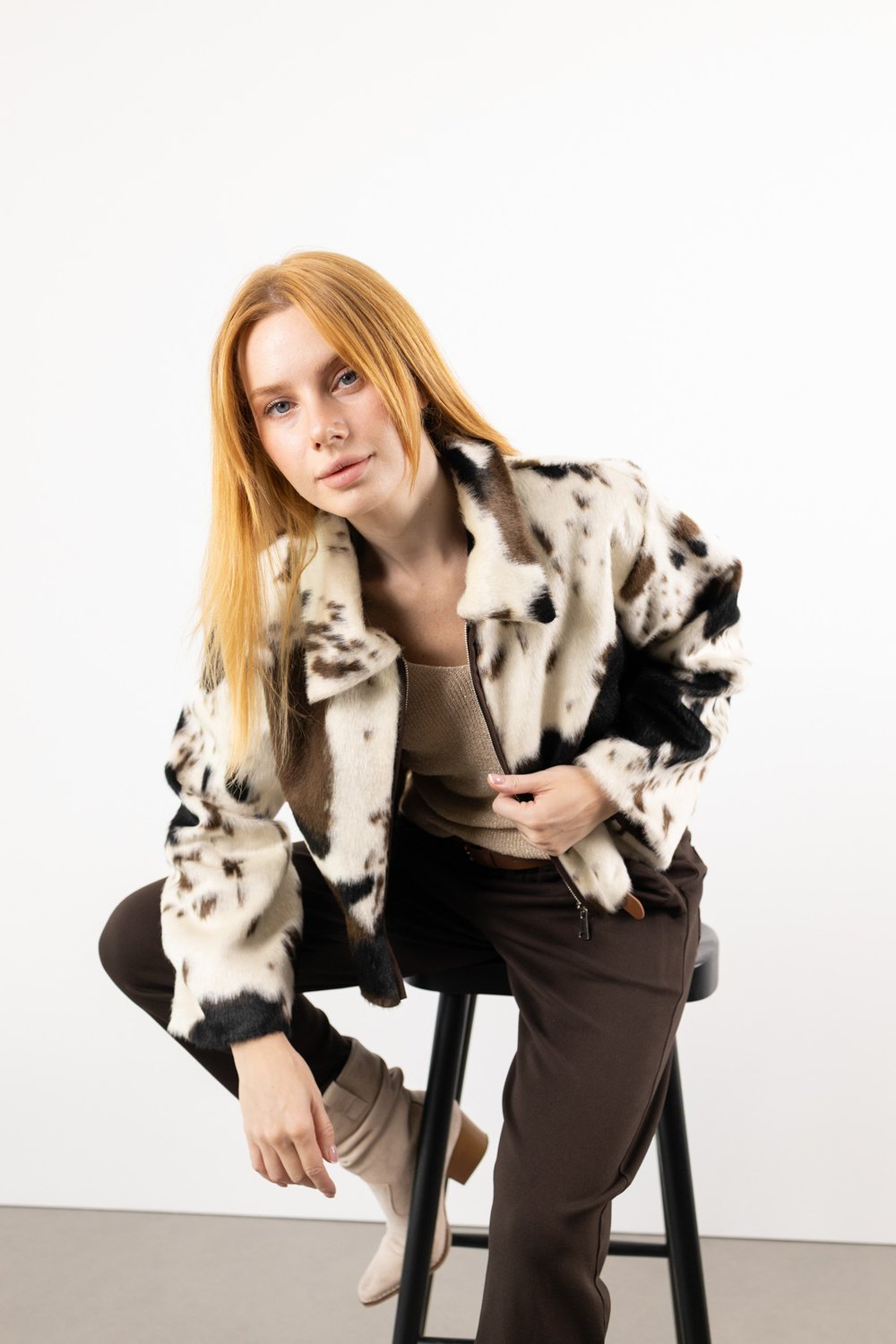 Leopar Desen Ceket