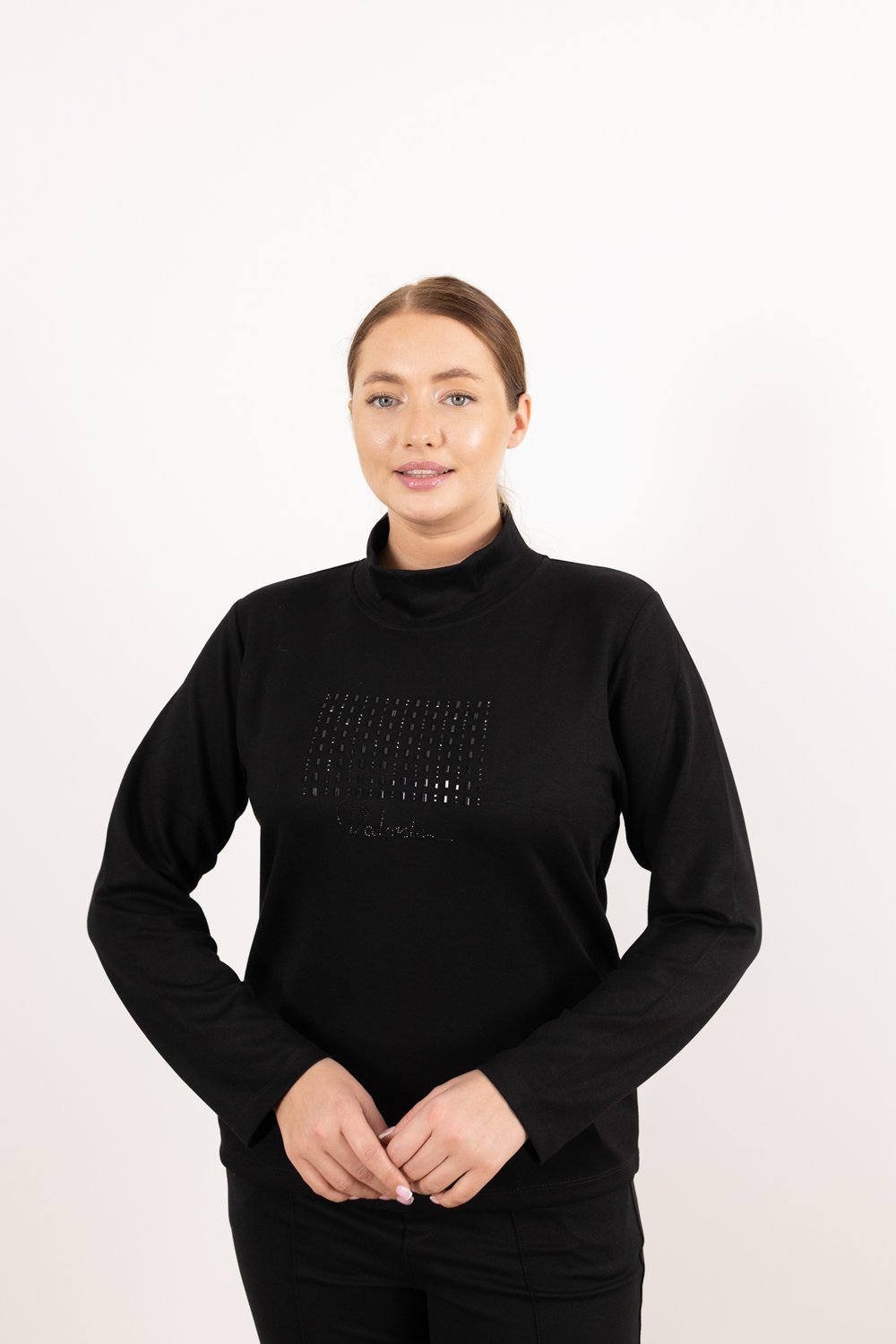 Valente Yazı Detaylı Taş Baskılı Bluz