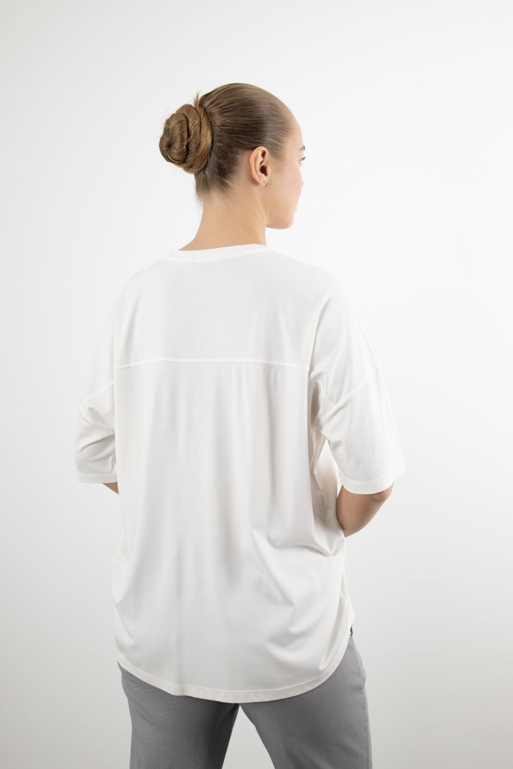 Yaprak Baskı Detaylı Bluz