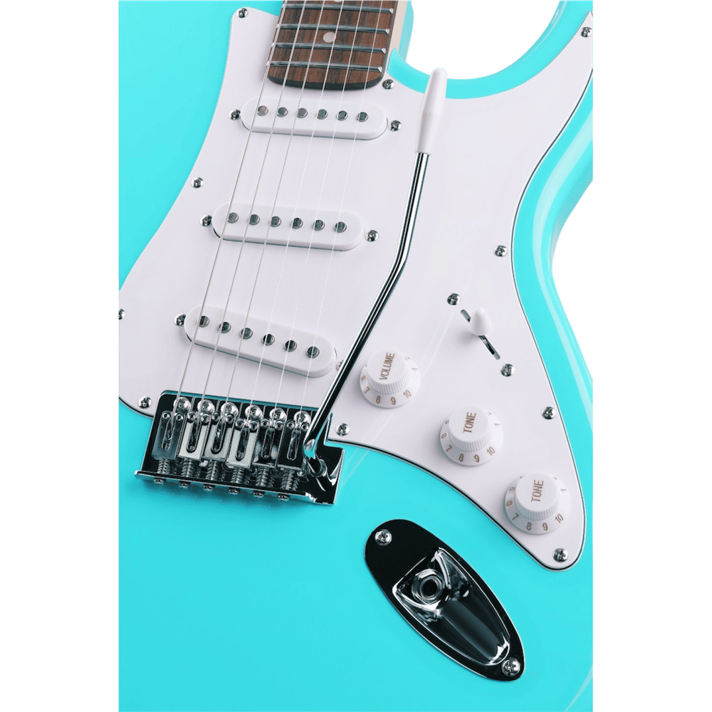 Arrow Tonecaster ST 111 Elektro Gitar Seafoam Rosewood/White