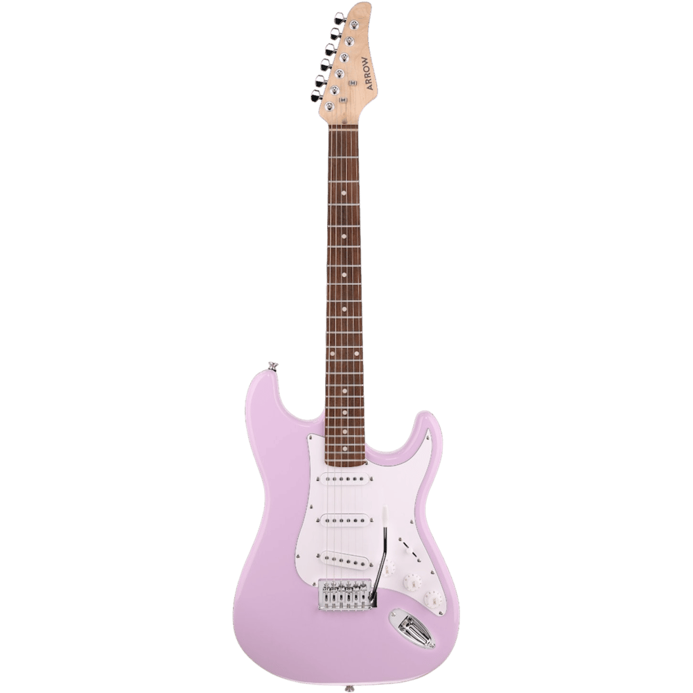 Arrow Tonecaster ST 111 Elektro Gitar Bubblegum Rosewood/White
