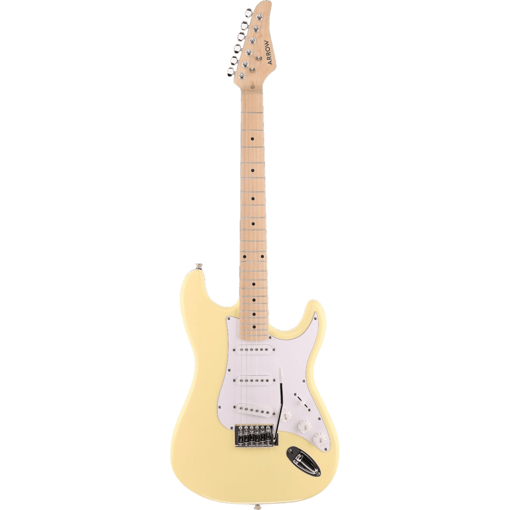 Arrow Tonecaster ST 111 Elektro Gitar Biscuit Maple/White
