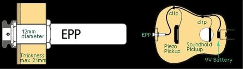 Artec EPP Endpin Jack Preamp (Pil Kutulu)