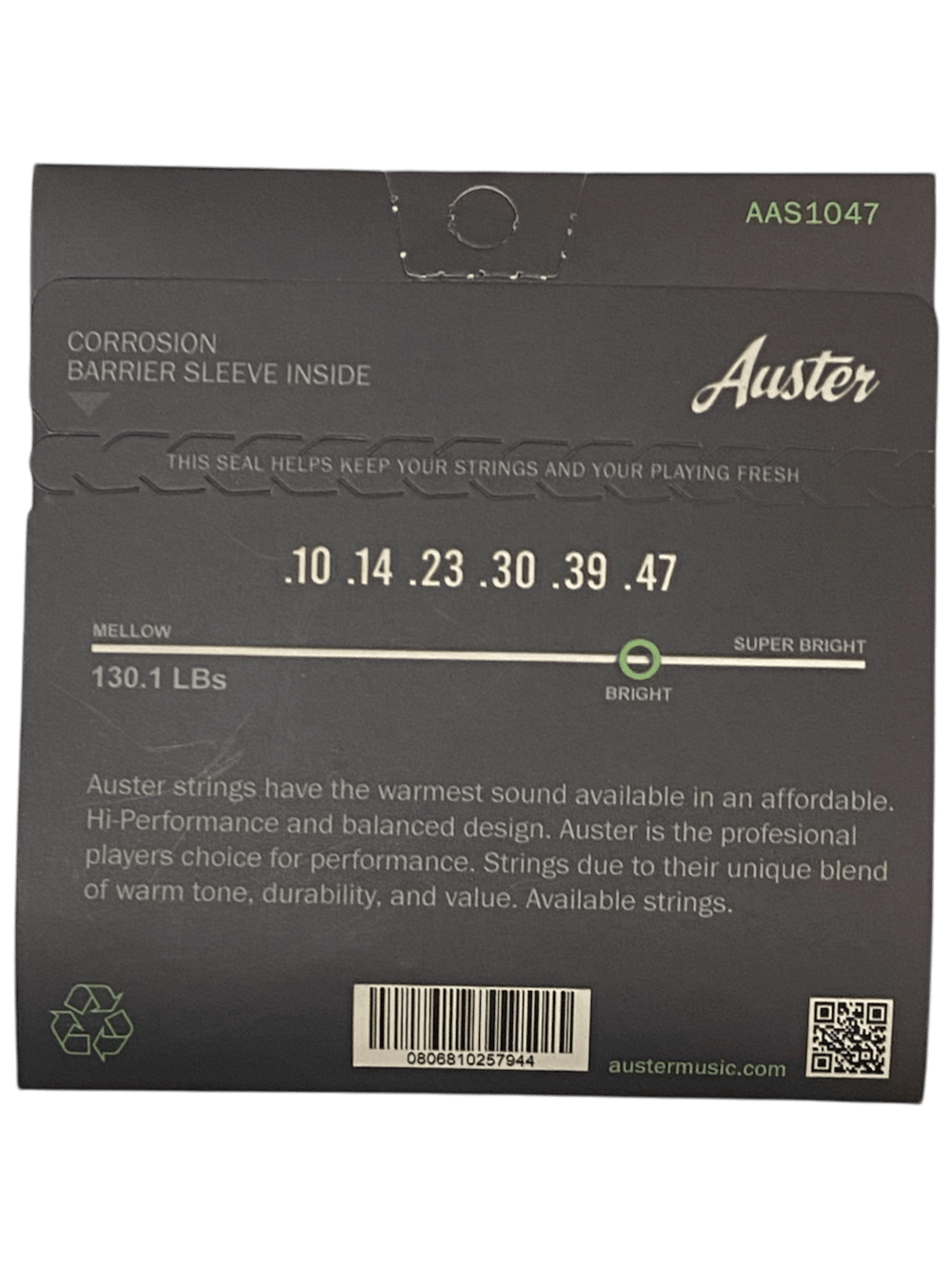 Auster AAS1047 Akustik Gitar Teli