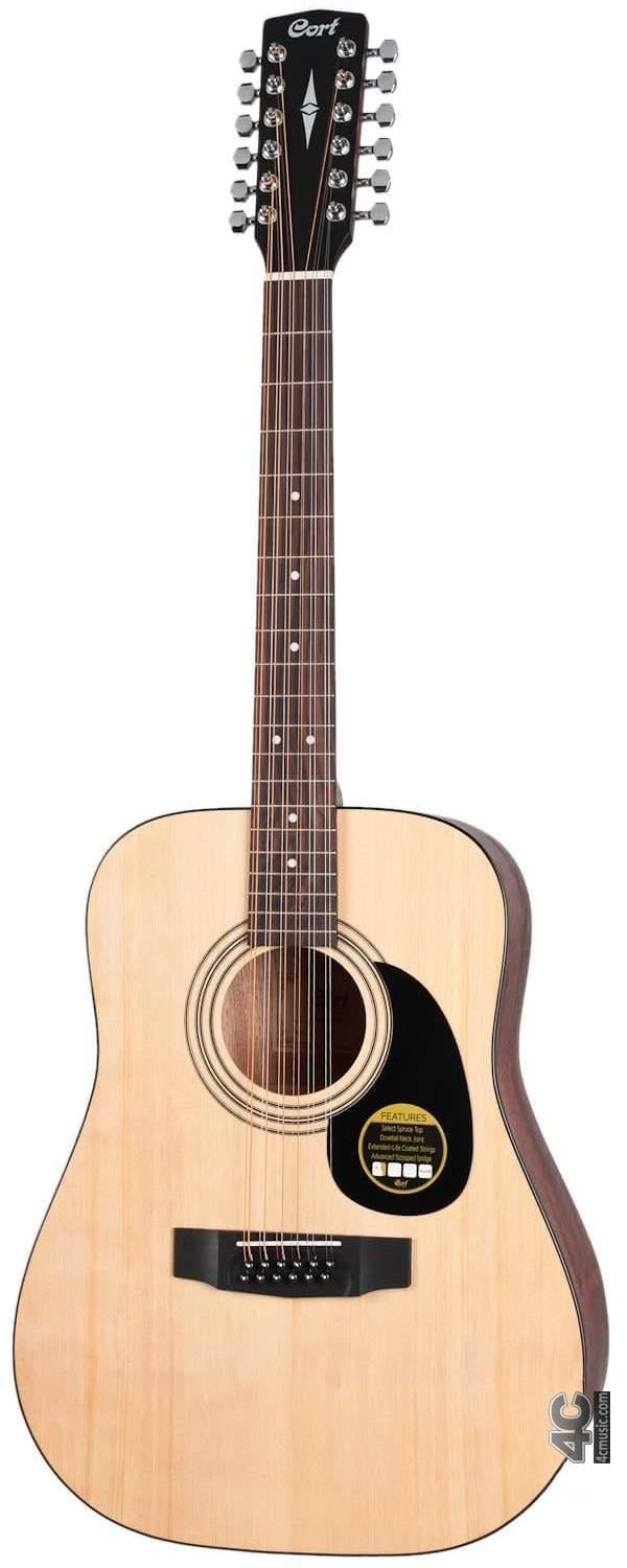 Cort AD810-12OP Akustik Gitar 12 Telli Open Pore Ladin Kapak