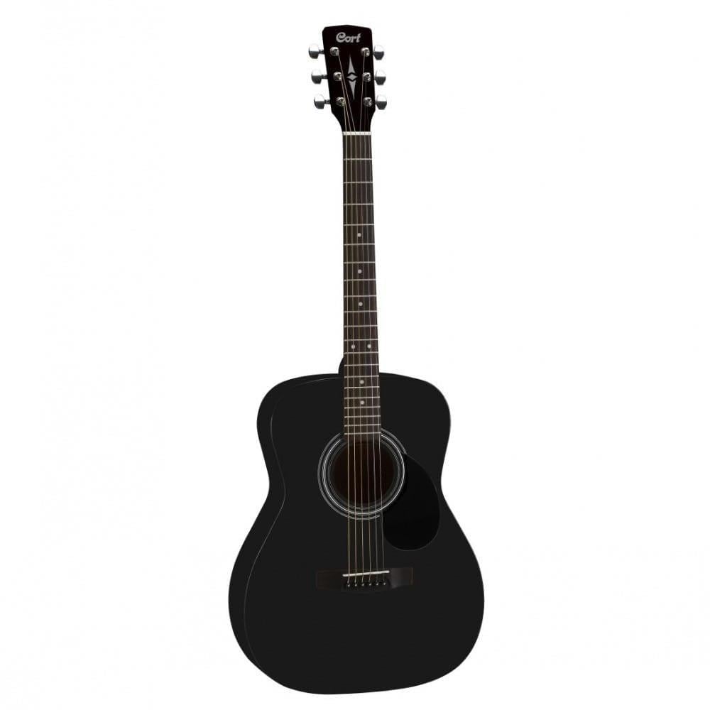 Cort AF510-BKS Akustik Gitar Siyah Folk Kasa Ladin Kapak