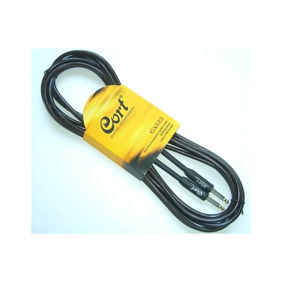 Cort CA525BK Enstrüman Kablosu Siyah Gürültüsüz 5 Metre