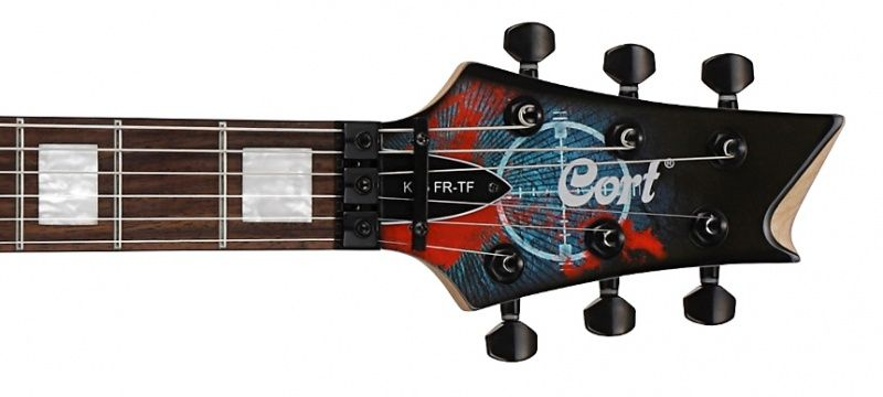 Cort KX5-FR-TF BK Desenli Siyah Elektro Gitar
