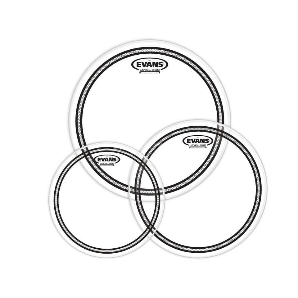 Evans ETP-EC2SCLR-F 10+12+14 EC2S Tom Clear Fusion Deri Seti  