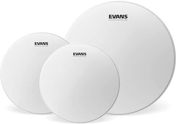 Evans ETPG2CTDR 10+12+16 G2 Tom Kumlu Beyaz Rock Deri Seti 