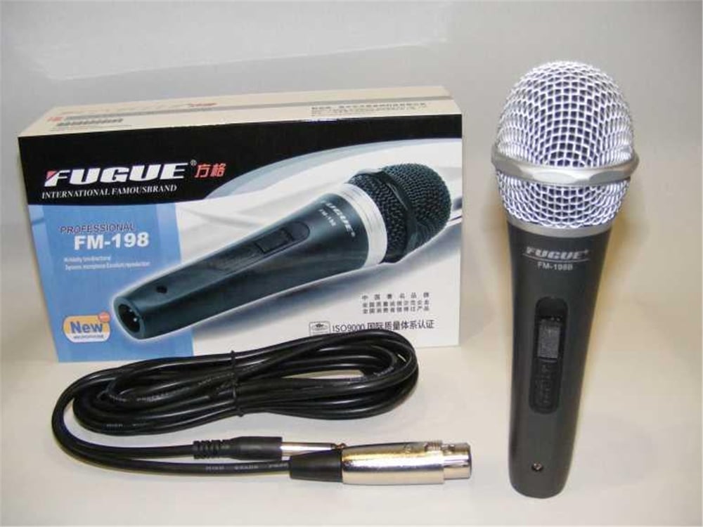 Fugue FM-198B Dinamik Mikrofon (Gümüş Başlıklı)