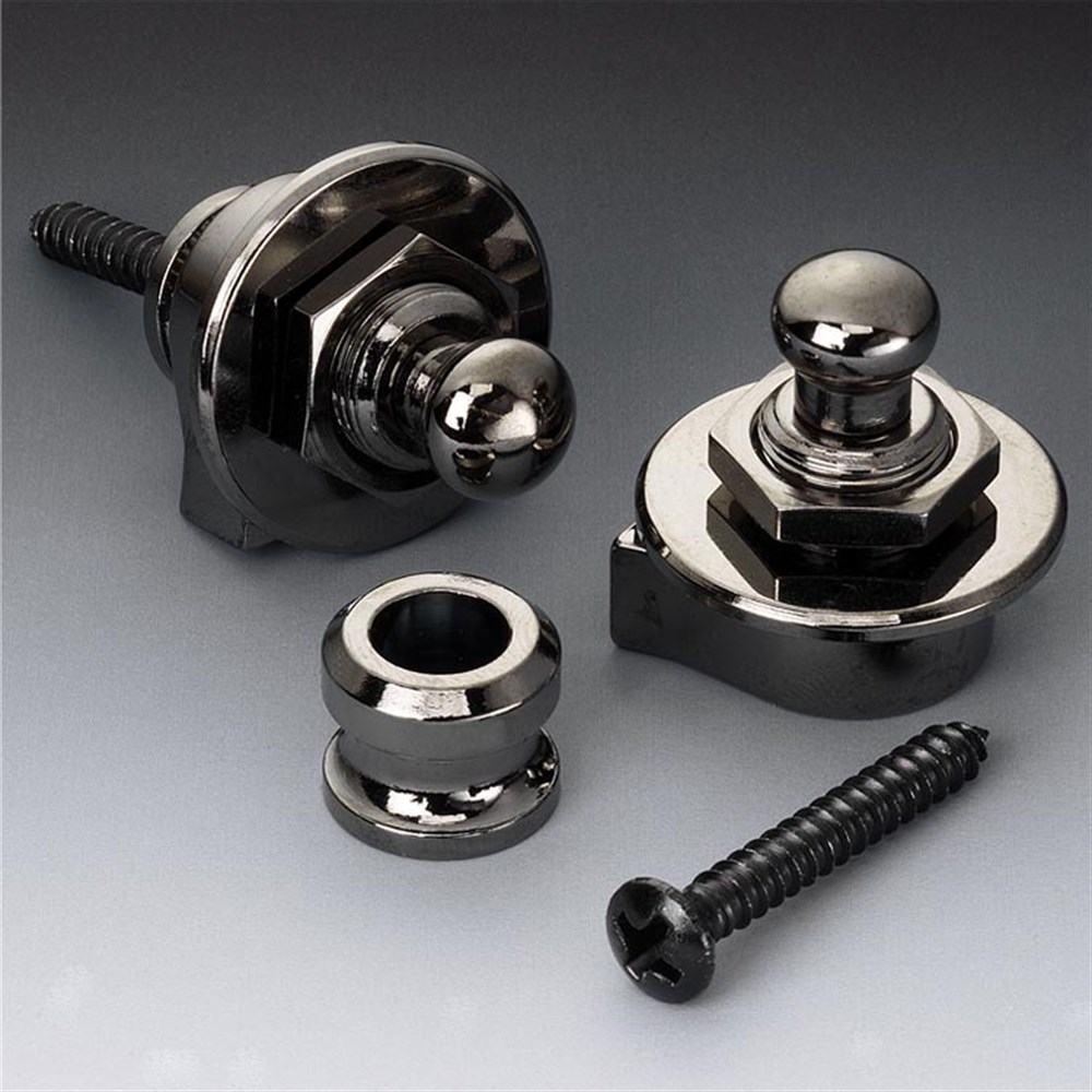 Schaller S-Locks M 14010601 Ruthenium Gitar Askı Kilidi Seti