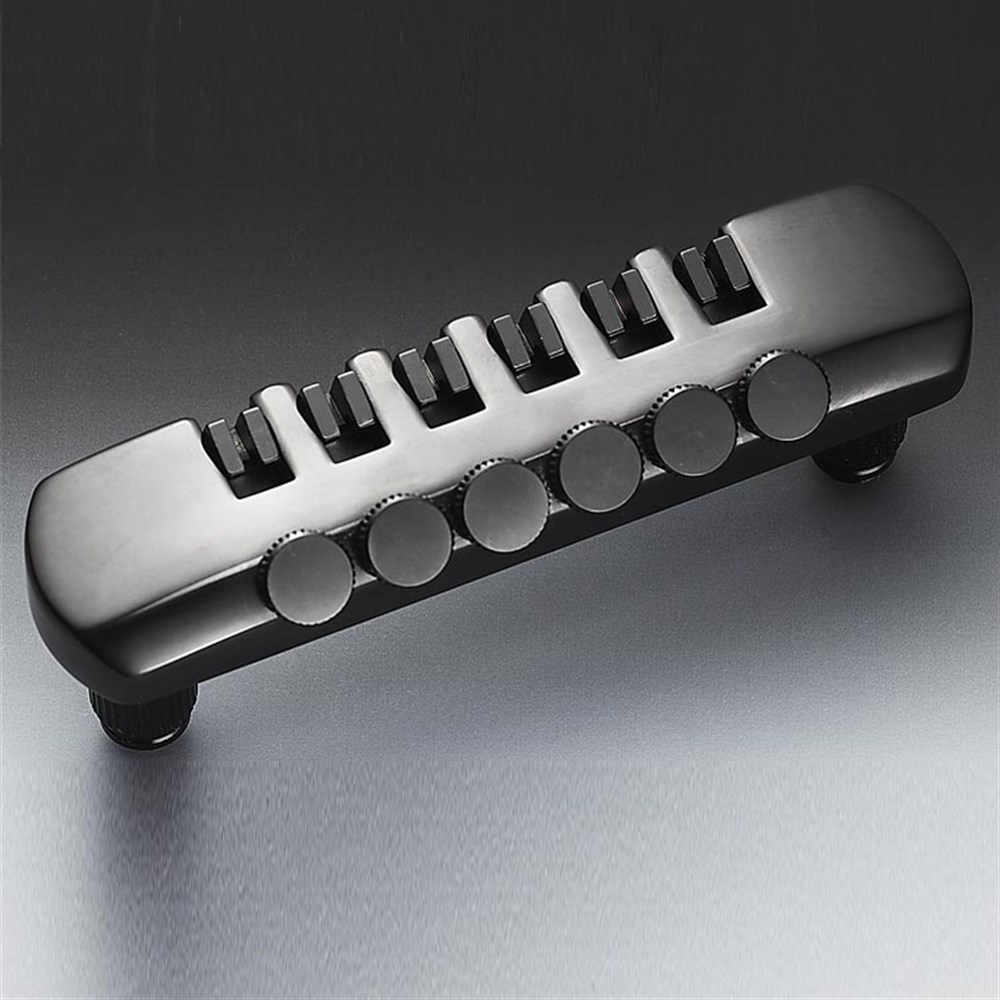 Schaller Fine-Tuning Tailpiece 12070400 BlackChrome Elektro Gitar İnce Ayarlı Kuyruk Parçası