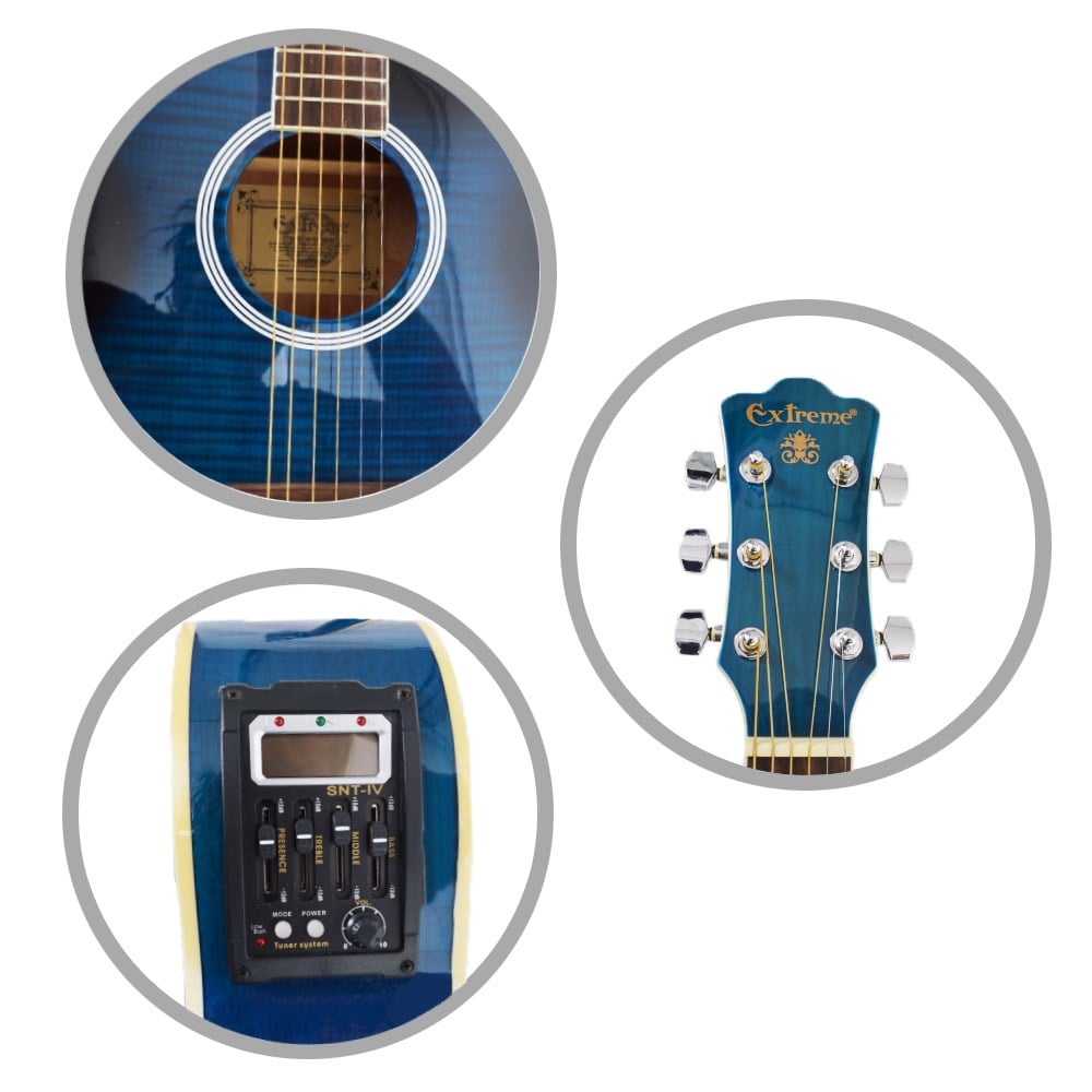 Extreme XAC45EQ4BLS Akustik Gitar Sahne Gitarı