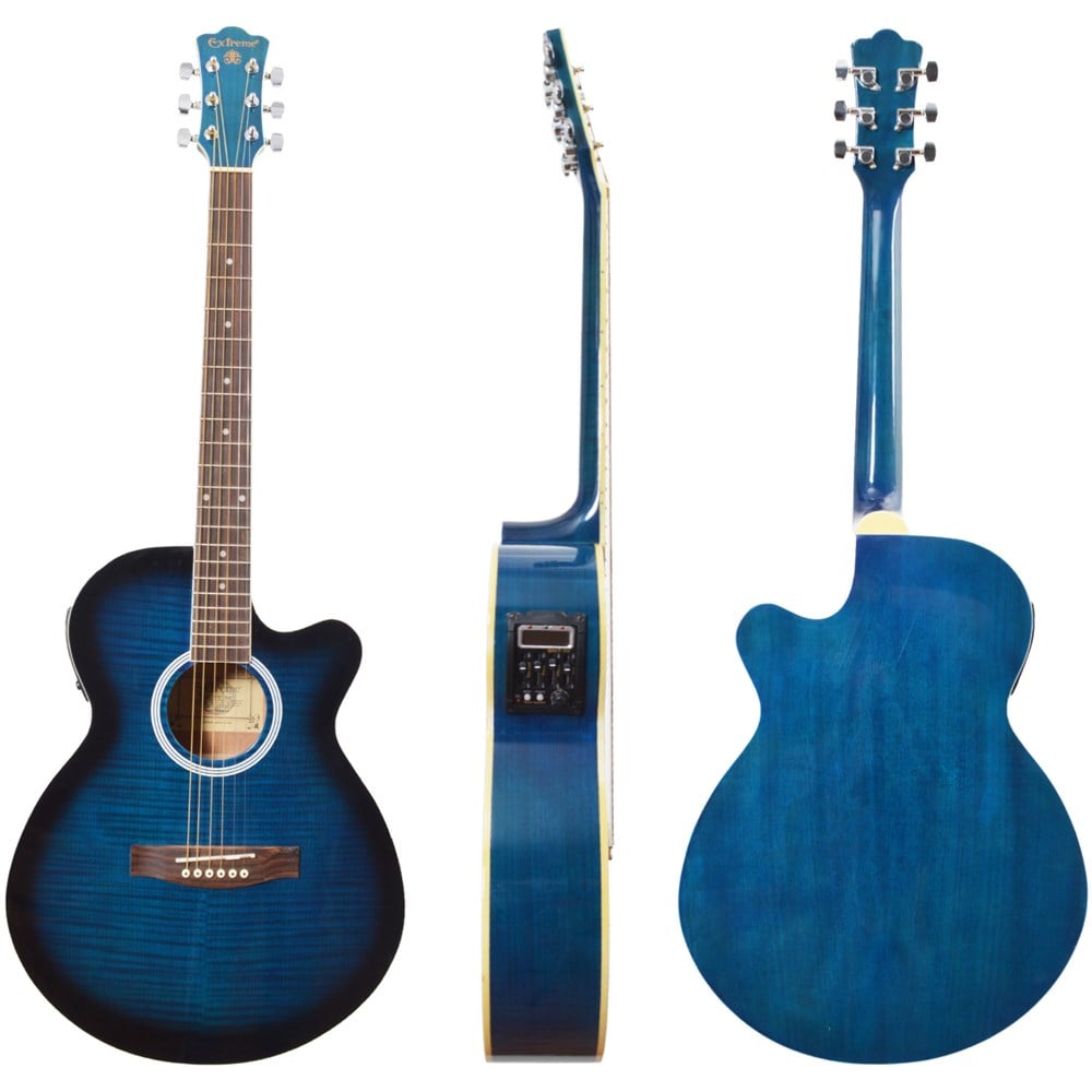 Extreme XAC45EQ4BLS Akustik Gitar Sahne Gitarı