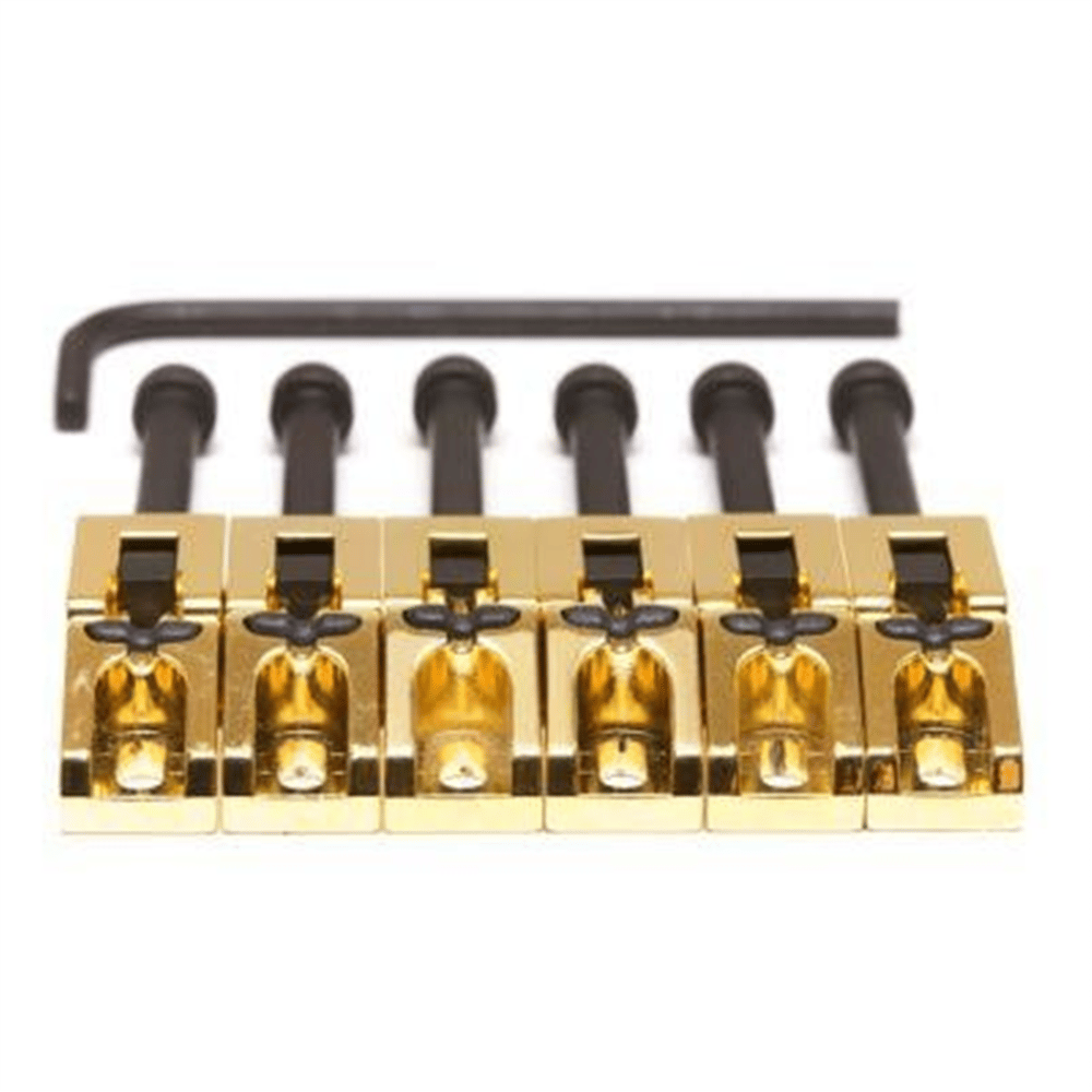 Graphtech PG-0080-G6 SS Floyd Rose Ssddles Gold 6 String