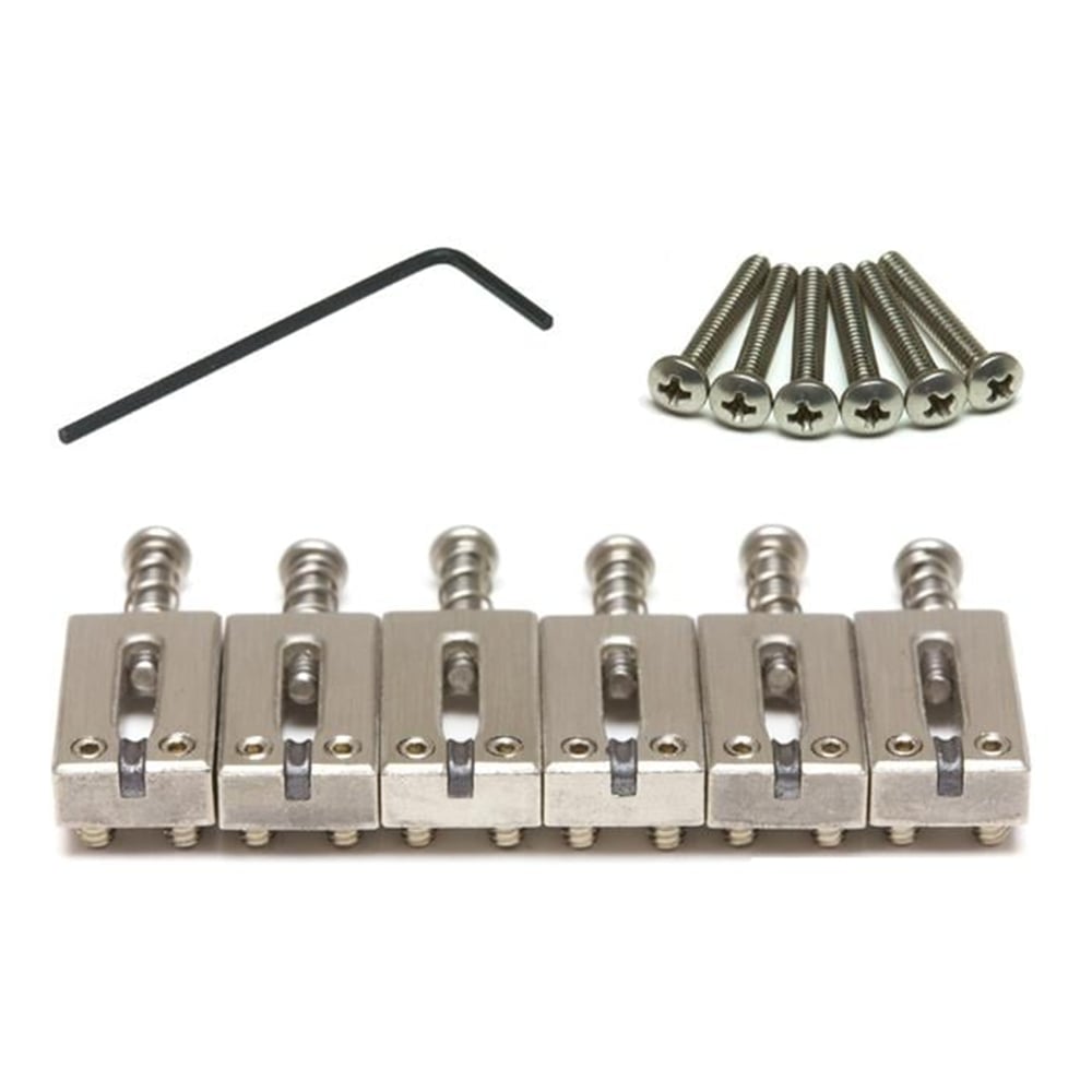 Graphtech PG-8000-00 String Saver Eşik Seti (Strat/Tele, Fırçalı Çelik)