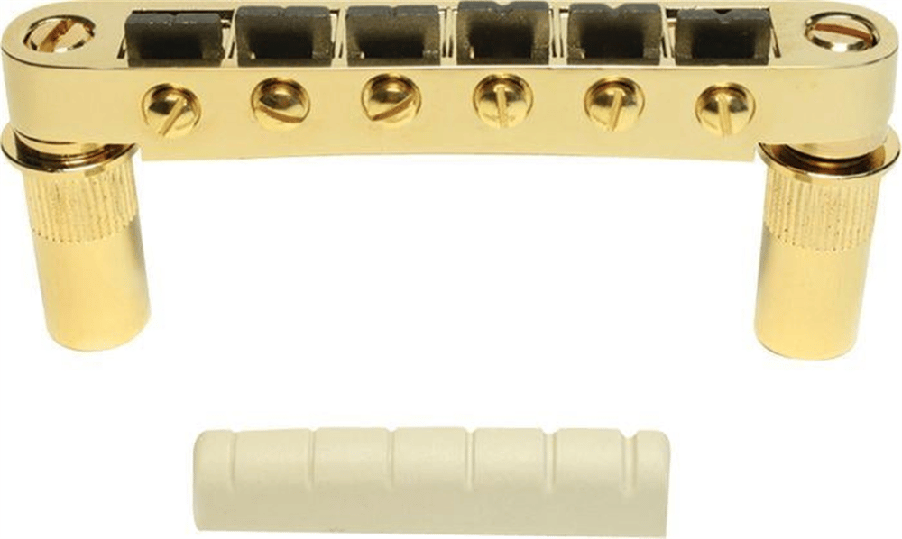 Graphtech PX-8863-G0 ResoMax NV2 Köprü ve TUSQ XL Üst Eşik Seti (Gold)