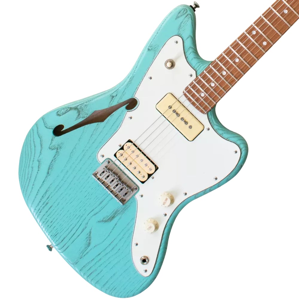 Paoletti 112 Lounge HP90 Sixties Elektro Gitar 115 Surfgreen (Hardcase Dahil)