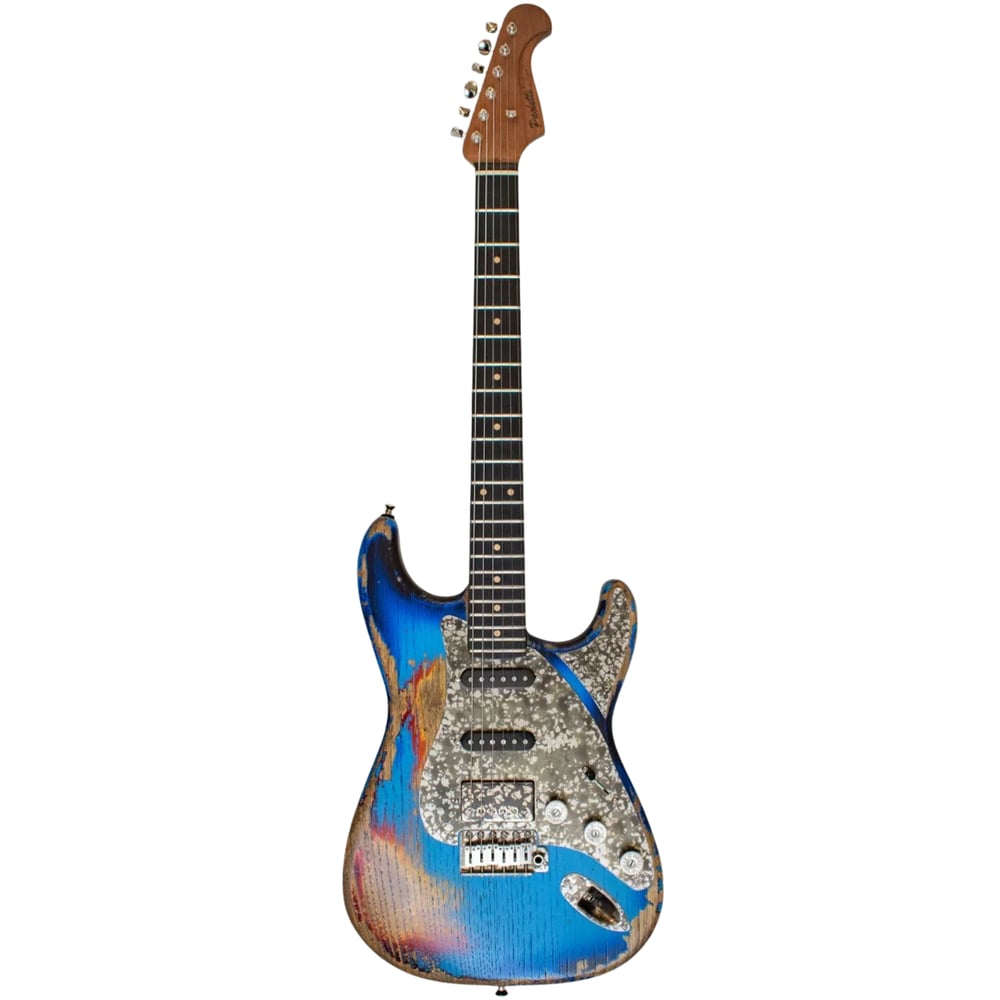 Paoletti Alfa Loft HSS Elektro Gitar 430 Heavy Deep Blue Nickel (Hardcase Dahil)
