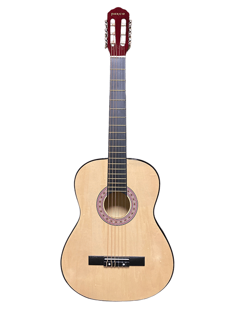 Patriccio PTNT Klasik Gitar (Naturel 4/4) Başlangıç Seti (Klasik Gitar + Yedek Tel + Pena + Kılıf + Nota Sehpası + Tuner)