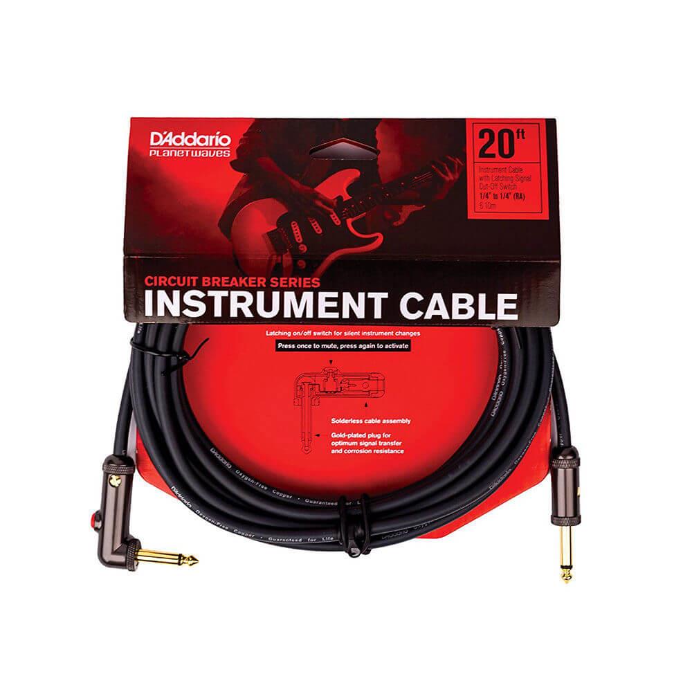 Planet Waves PW-AGLRA-20 Devre Kesicili Enstrüman Kablosu 6 Metre 