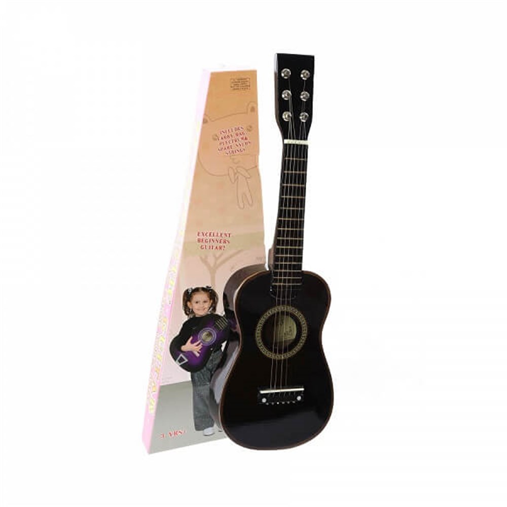 Renkli Çocuk Gitarı - Siyah