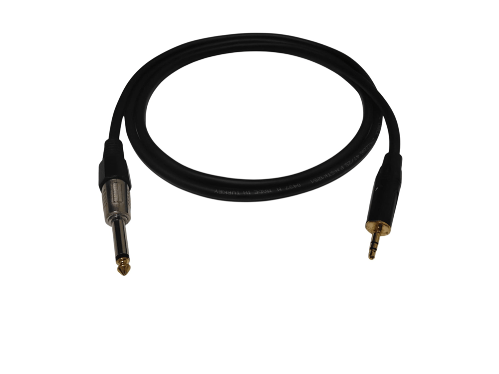 RHN R-35SCM5 3,5 mm Stereo – 6,3 mm Canon Mono Jak 5 Metre AUX Ses Kablosu