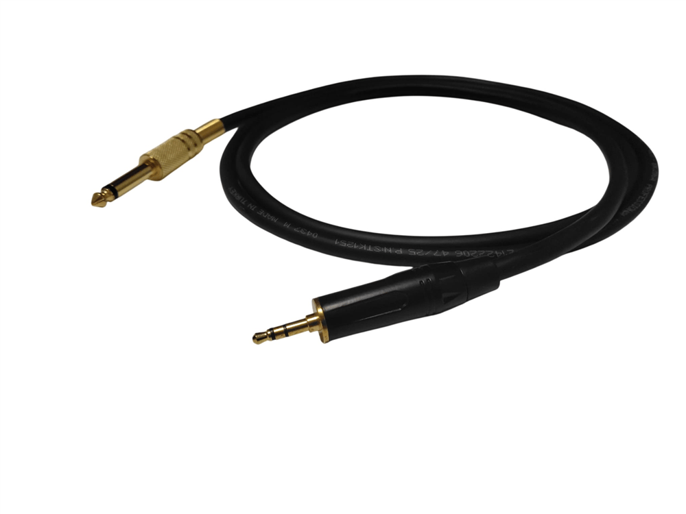 RHN R-35SGM15 3,5 mm Canon Stereo – 6,3 mm Gold Mono Jak 1,5 Metre AUX Ses Kablosu