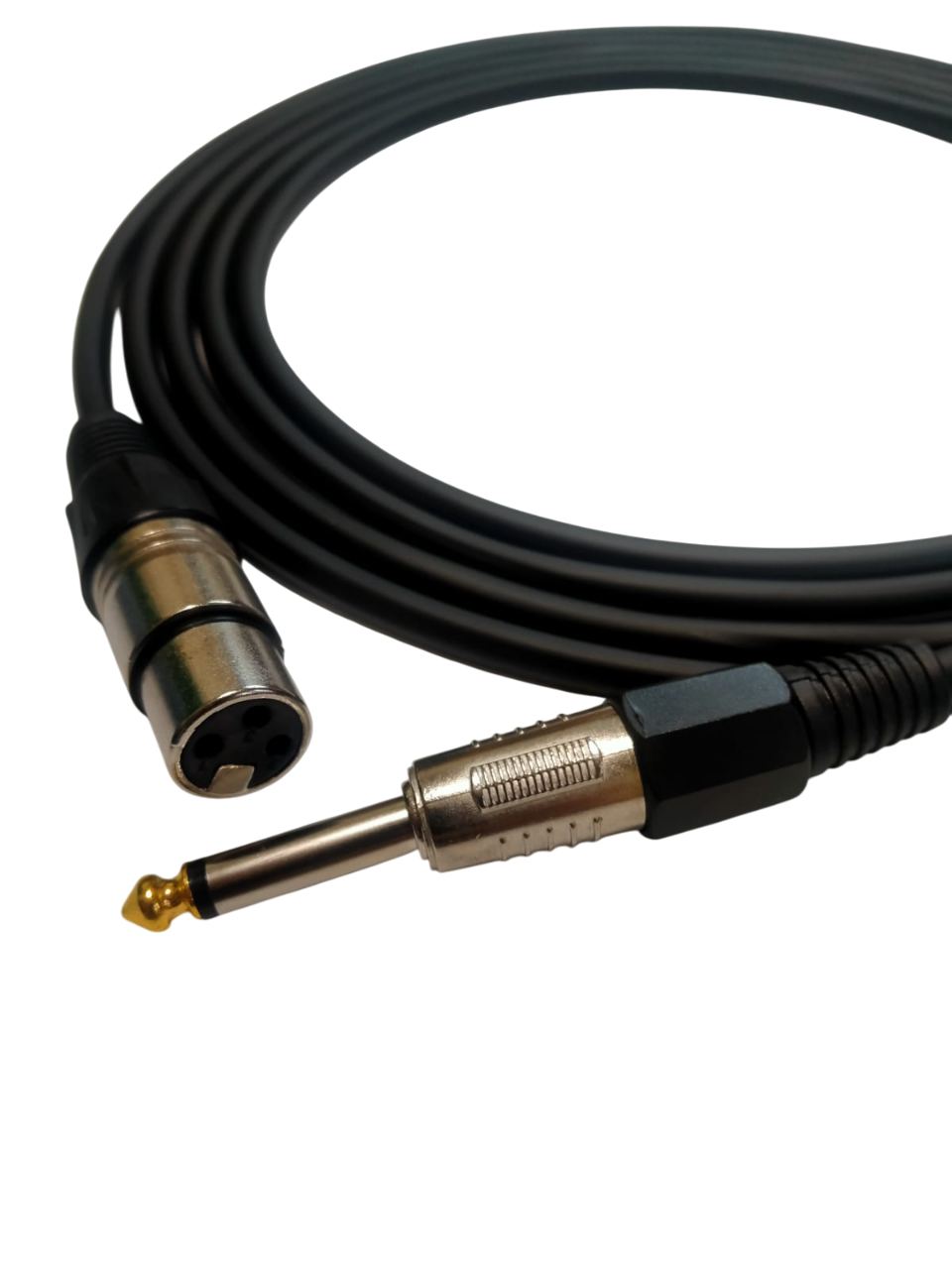 RHN R-CJXLRD10 6,3 mm Canon Mono Jak–XLR Dişi 10 Metre Enstrüman Kablosu