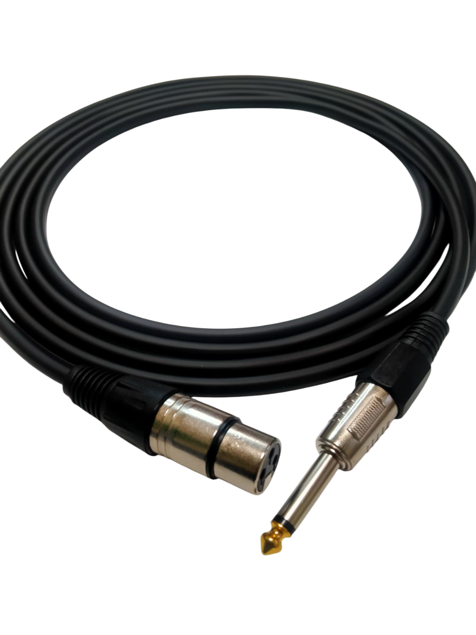 RHN R-CJXLRD10 6,3 mm Canon Mono Jak–XLR Dişi 10 Metre Enstrüman Kablosu