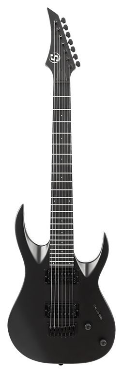 S by Solar AB47C Elektro Gitar Carbon Black Matte 7 Telli