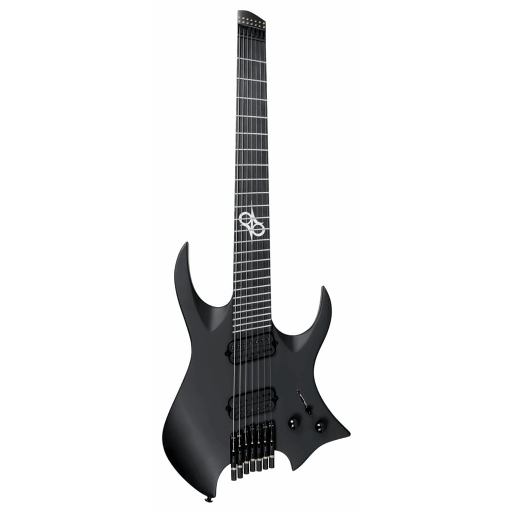 Solar H2.7C Headless 7 Telli Elektro Gitar Carbon Black (Gigbag Dahil)