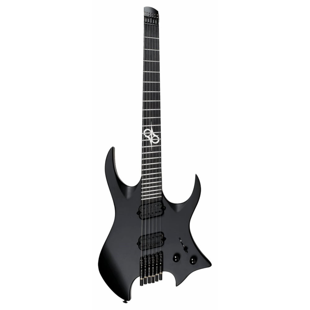 Solar H2.6C Headless Elektro Gitar Carbon Black (Gigbag Dahil)