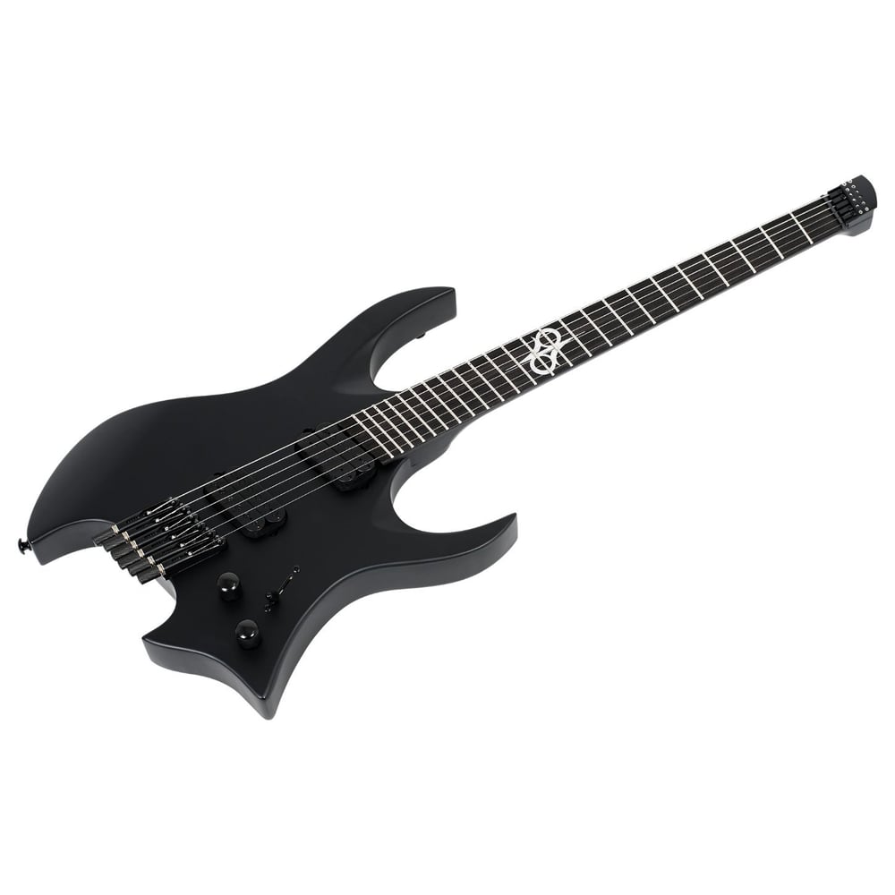 Solar H2.6C Headless Elektro Gitar Carbon Black (Gigbag Dahil)