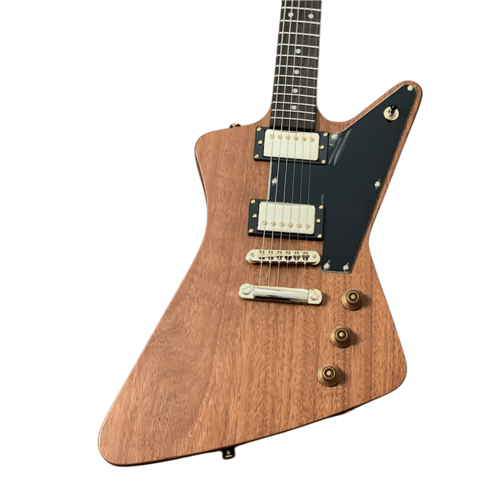 Soloking EX 1958 Mahogany Tribute Elektro Gitar Walnut Gold (Gigbag Dahil)