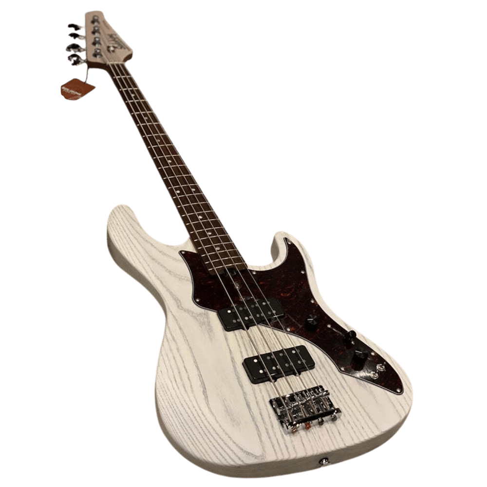 Soloking MJ-1 Custom Bas Gitar Transparent White Roasted Maple Neck (Gigbag Dahil)