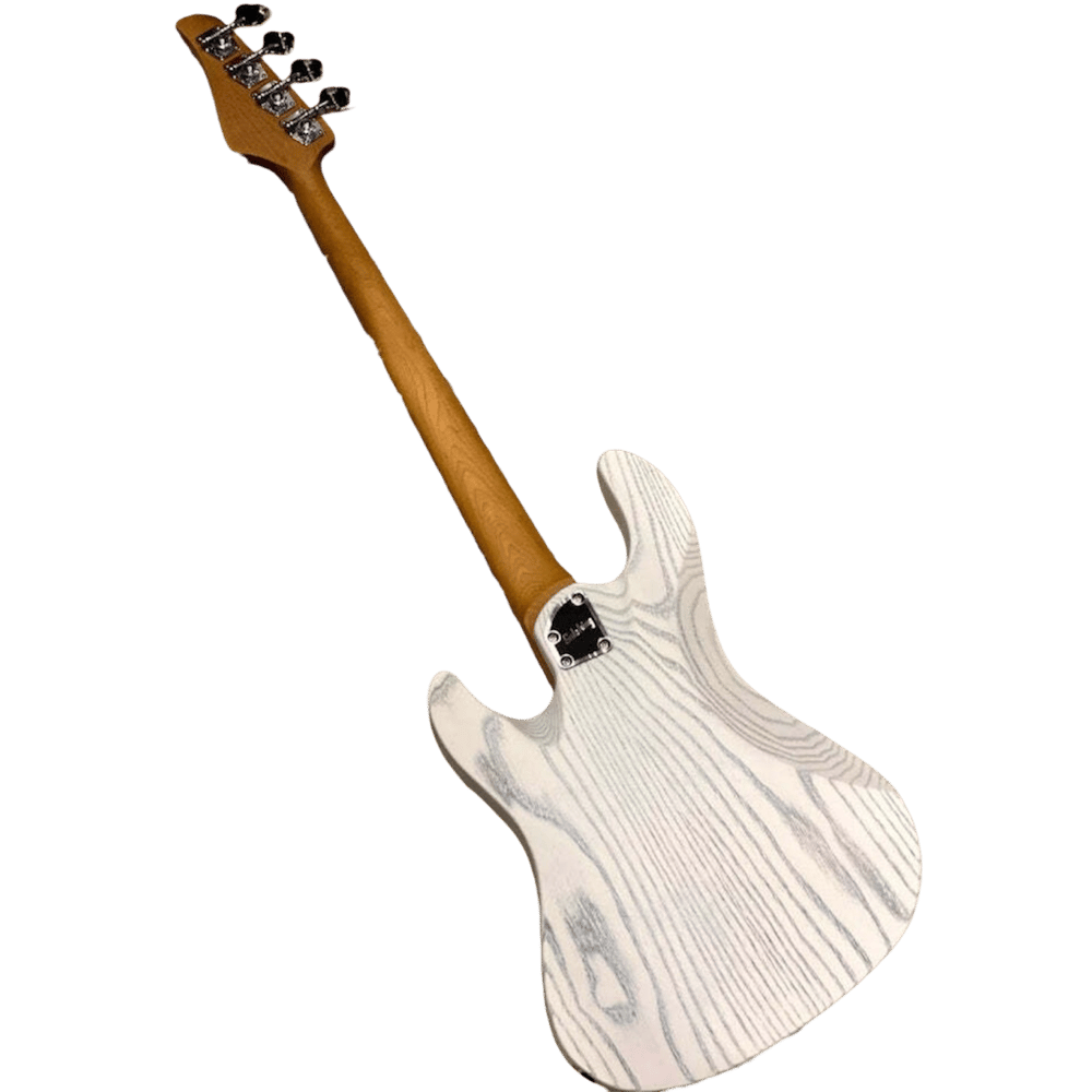 Soloking MJ-1 Custom Bas Gitar Transparent White Roasted Maple Neck (Gigbag Dahil)